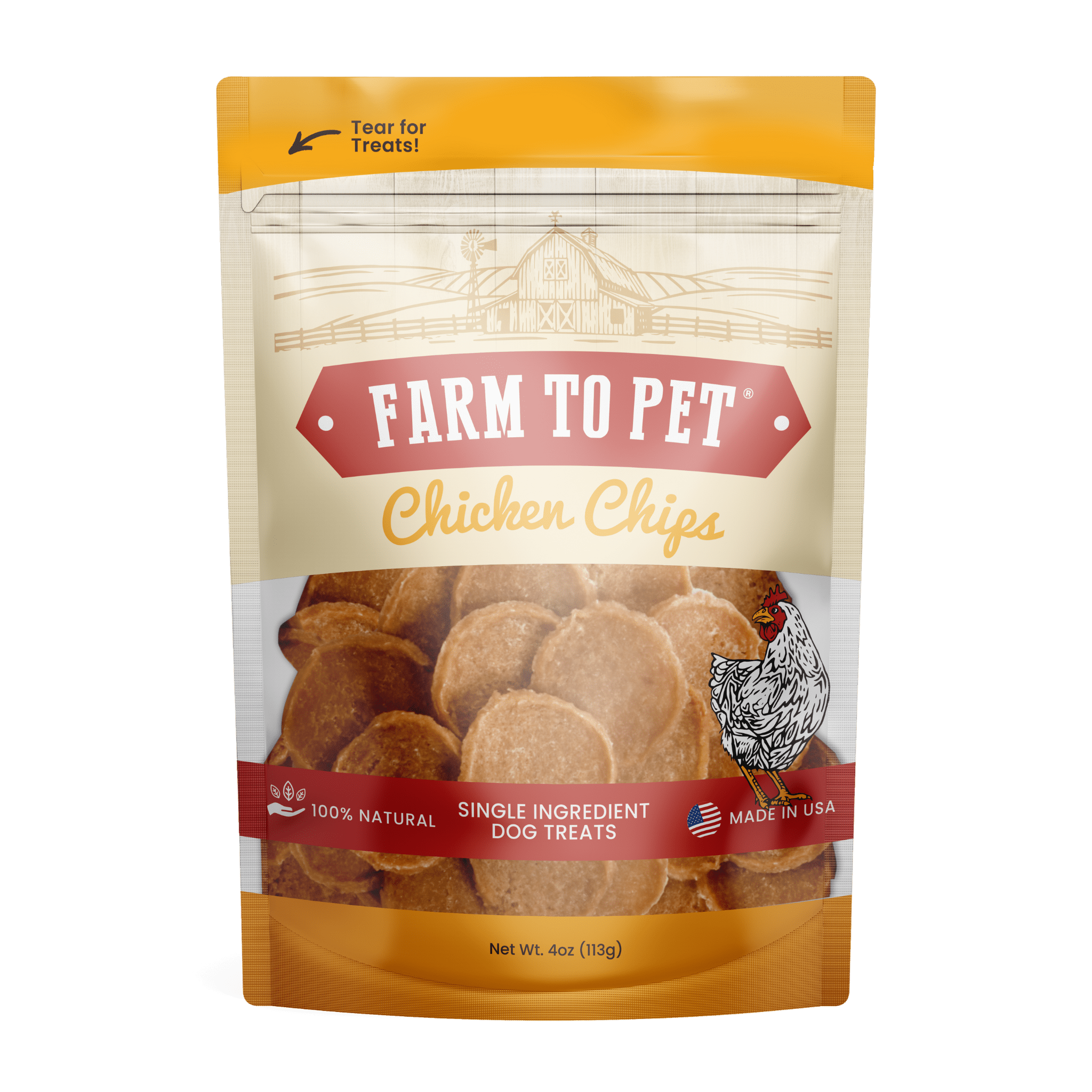All-Natural Chicken Chips for Dogs – High-Protein Dog Treats