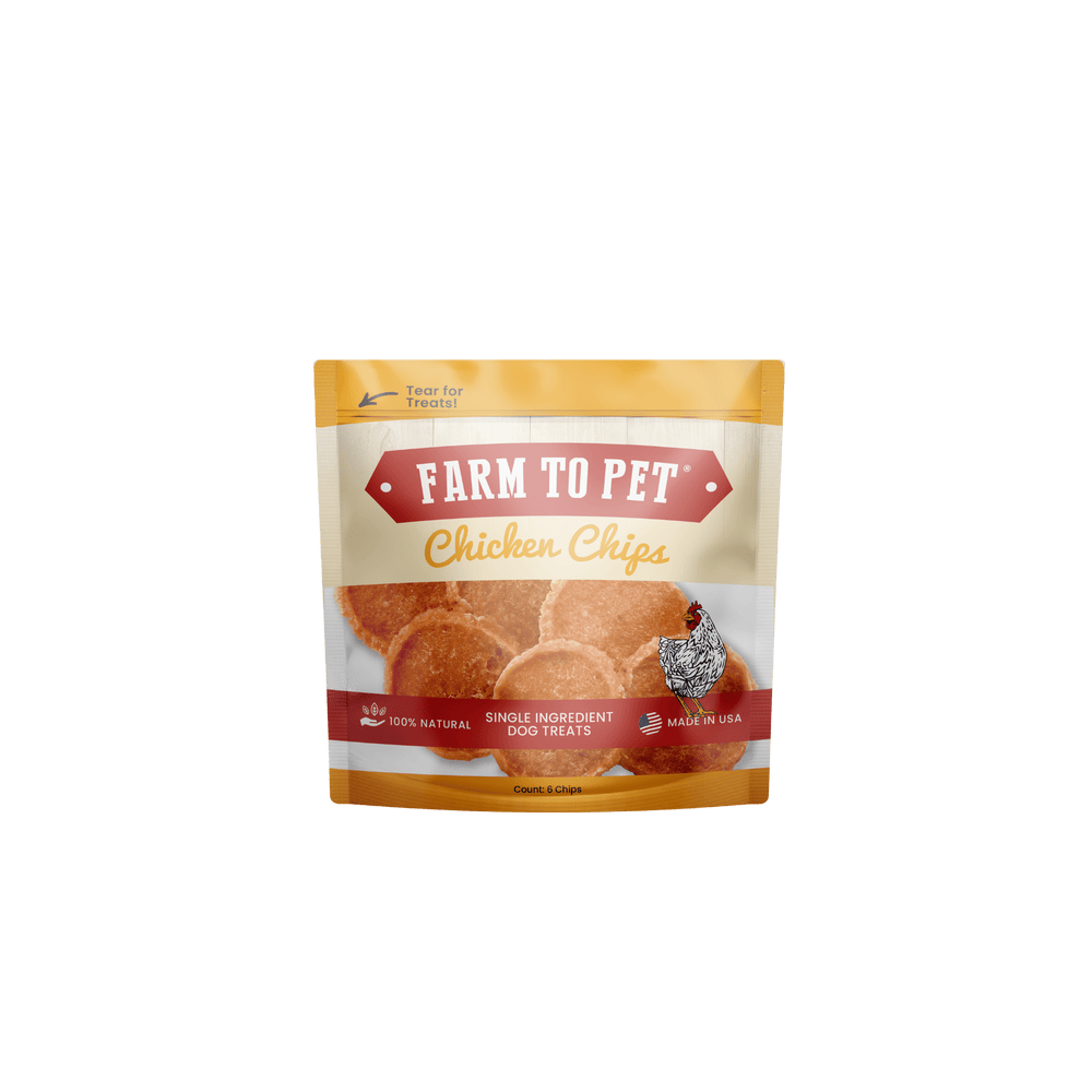 High-Protein Chicken Chip Snack Pack Bundles – All-Natural, Single-Ingredient Dog Treats