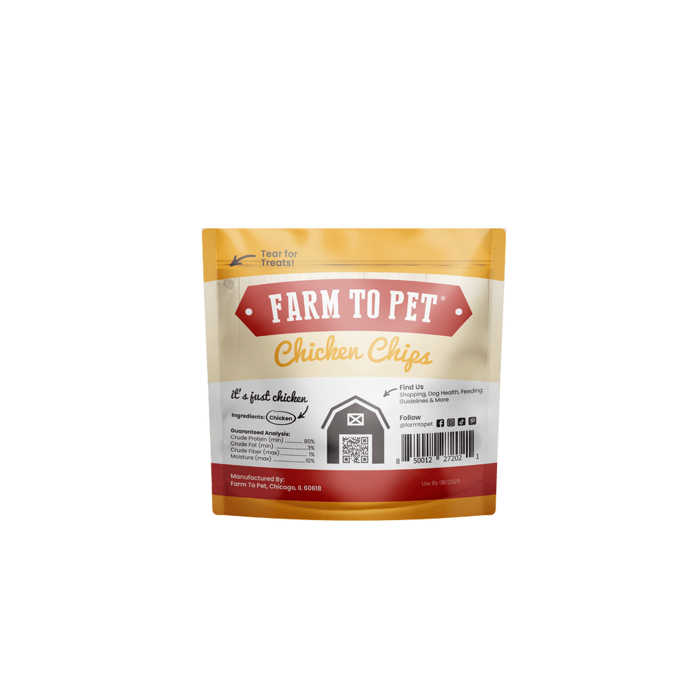 High-Protein Chicken Chip Snack Pack Bundles – All-Natural, Single-Ingredient Dog Treats
