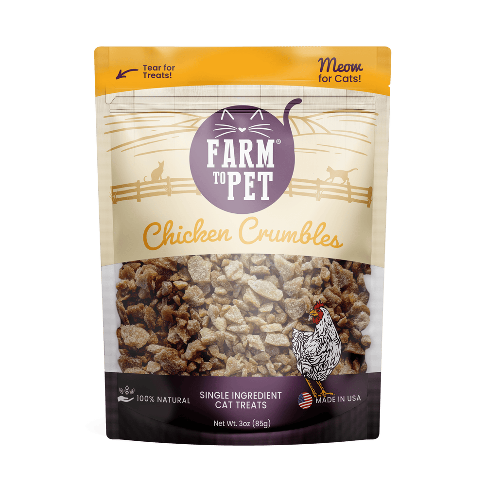 Chicken Crumbles for Cats – High-Protein, Grain-Free, All-Natural Cat Treats