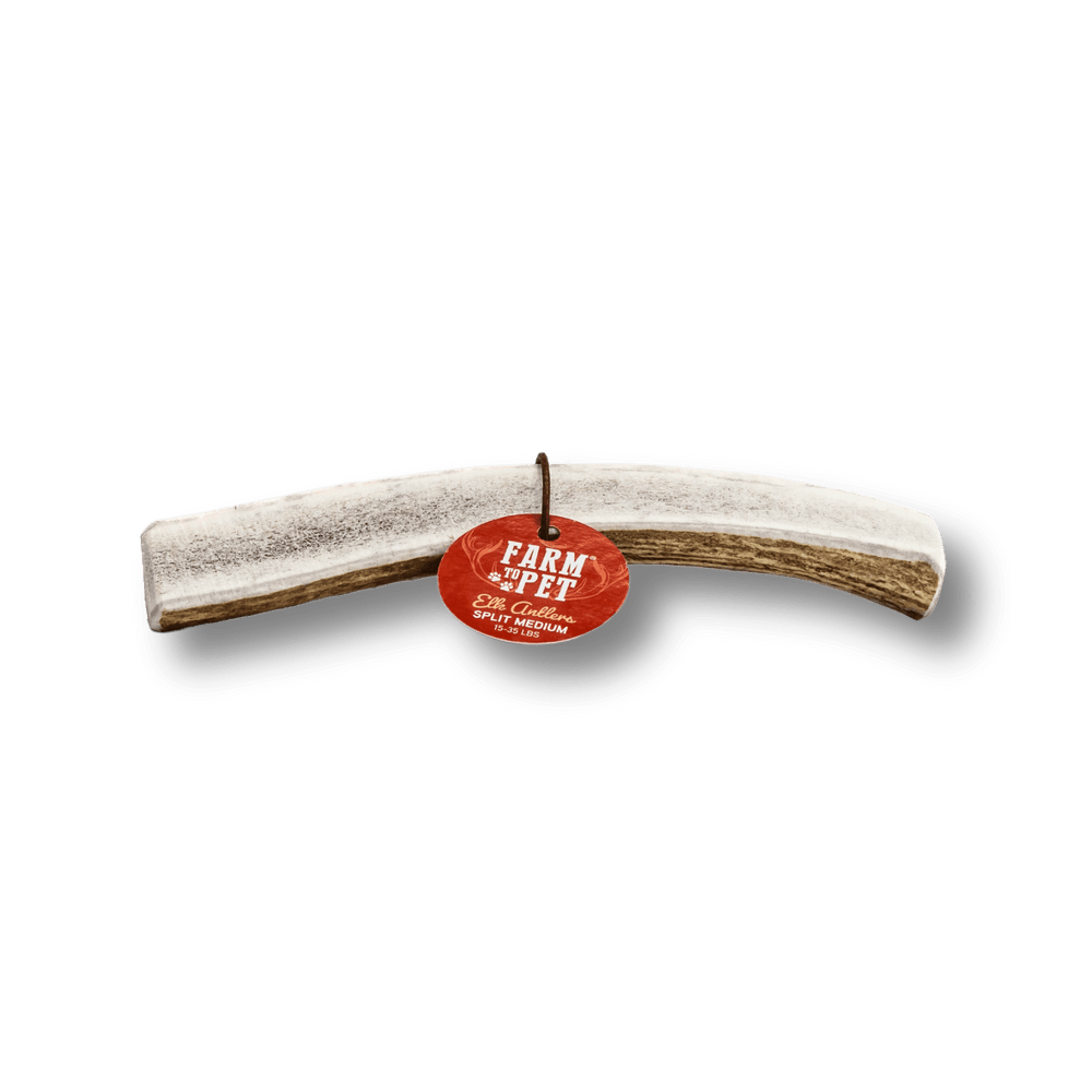 All-Natural Split Elk Antlers for Dogs – Long-Lasting Chew Treat for Dental Health & Aggressive Chewers