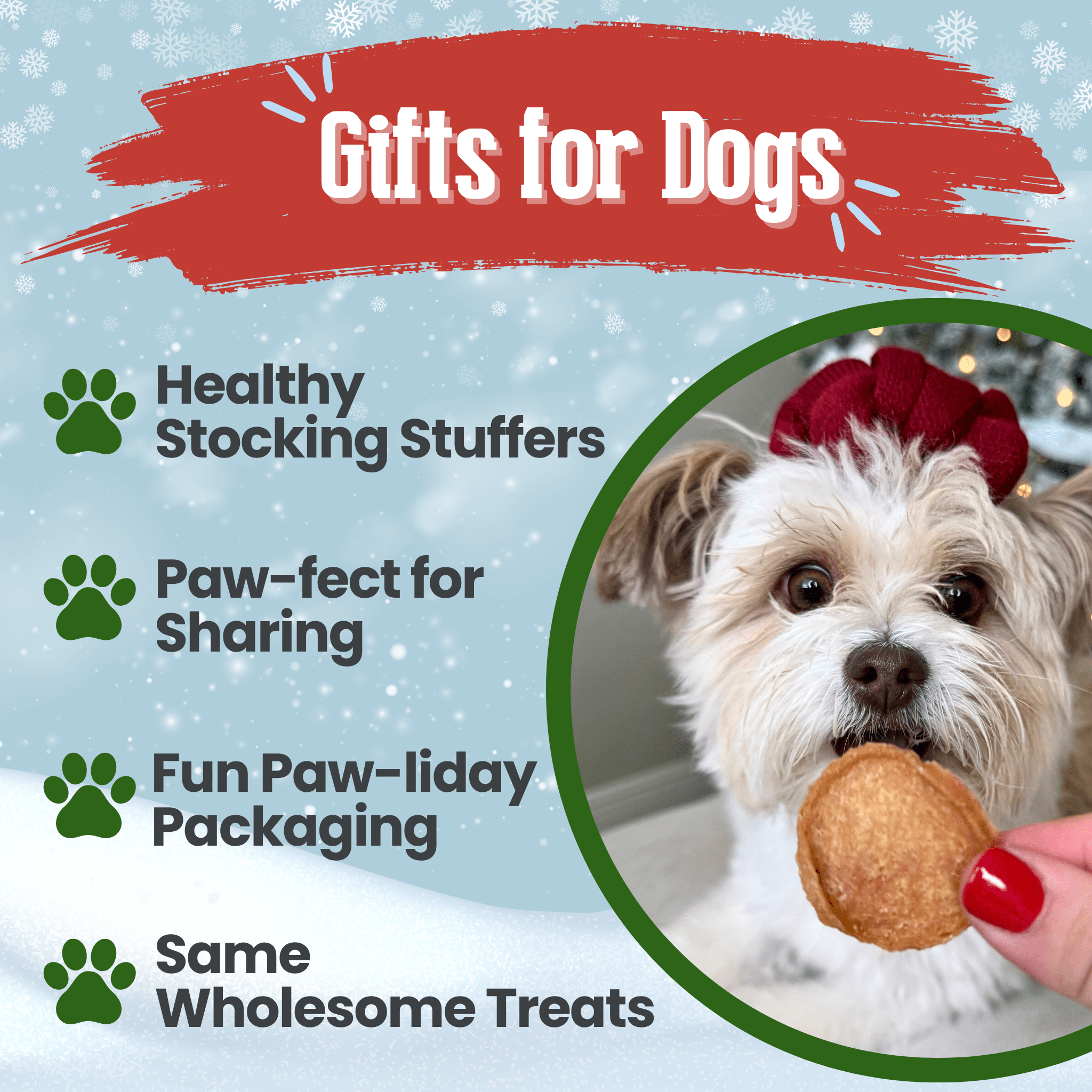 Holiday Snack Stuffer Bundles – 12 or 24 Pack Single-Ingredient Dog & Cat Treat Bags
