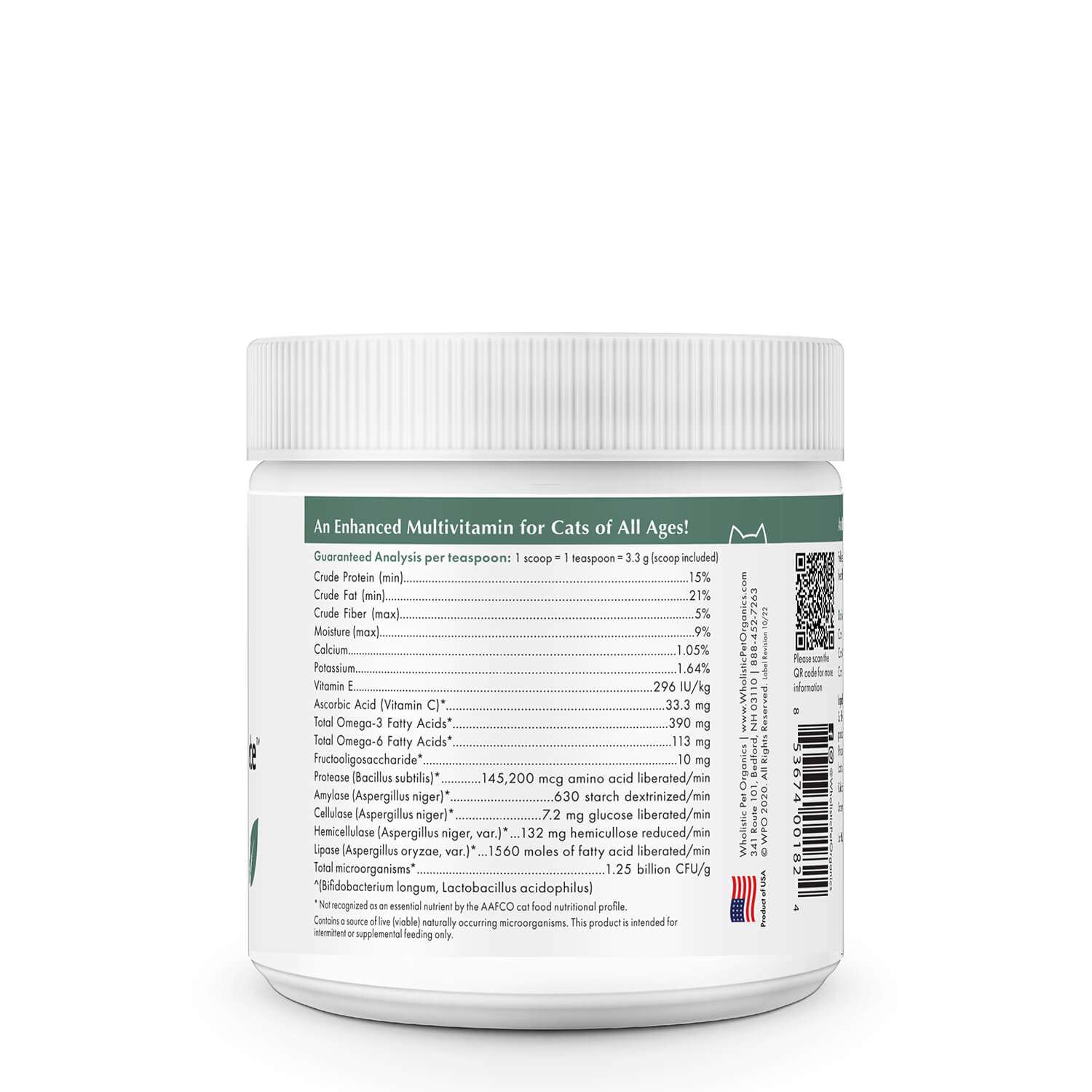 Wholistic Feline Complete™ – All-in-One Daily Superfood Supplement for Cats