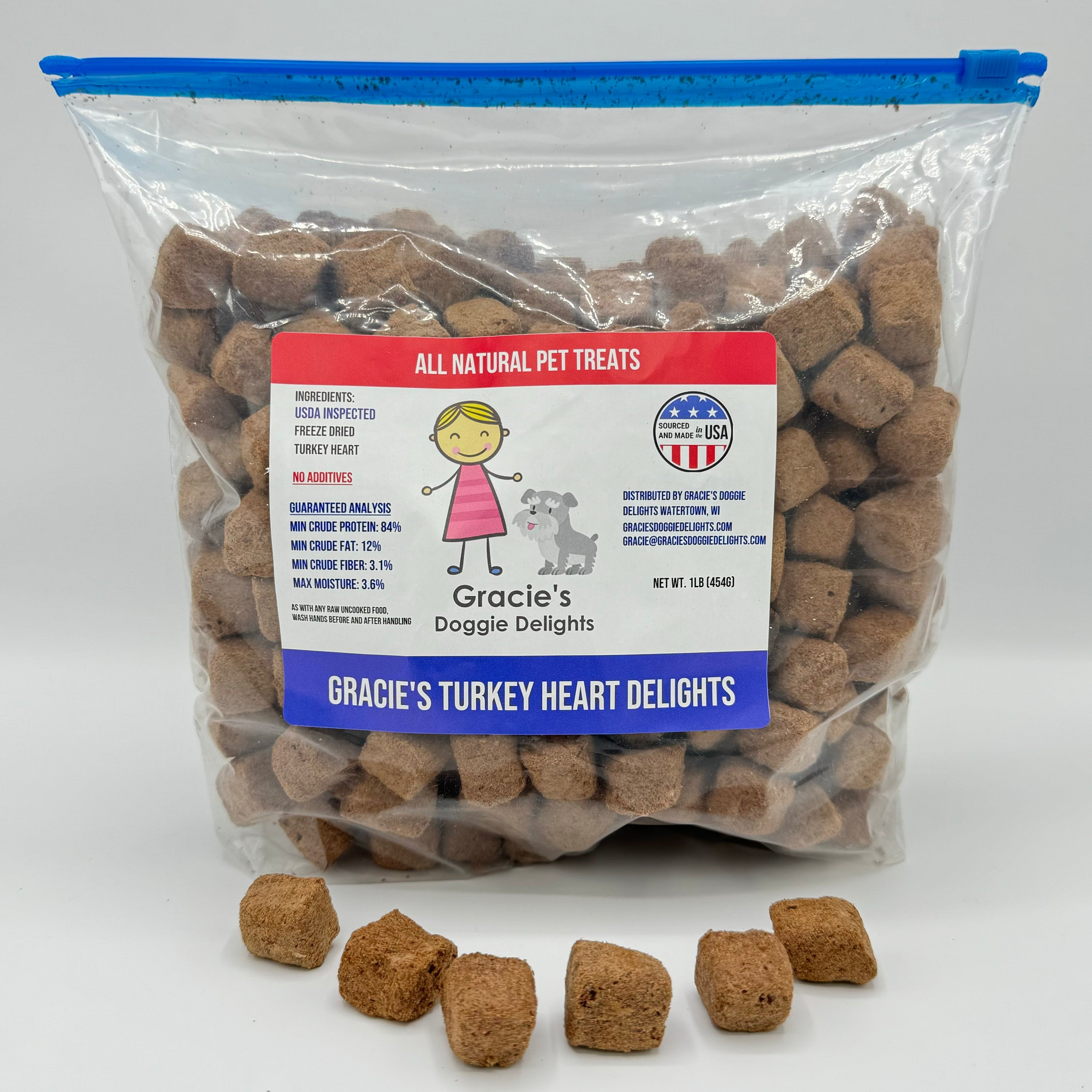 Gracie’s Turkey Freeze Dried Heart Delights