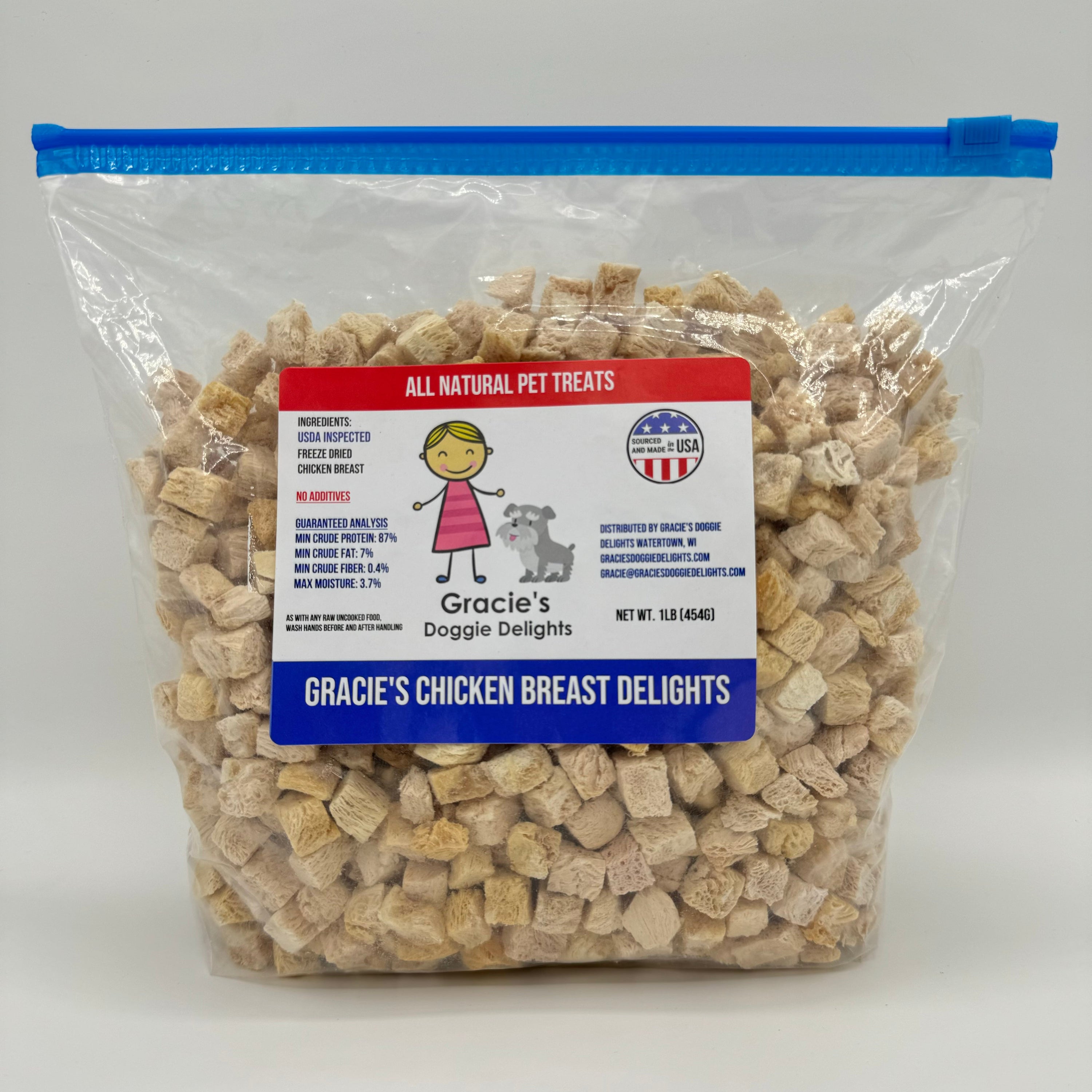Gracie’s Chicken Breast Delights – Freeze-Dried Dog Treats