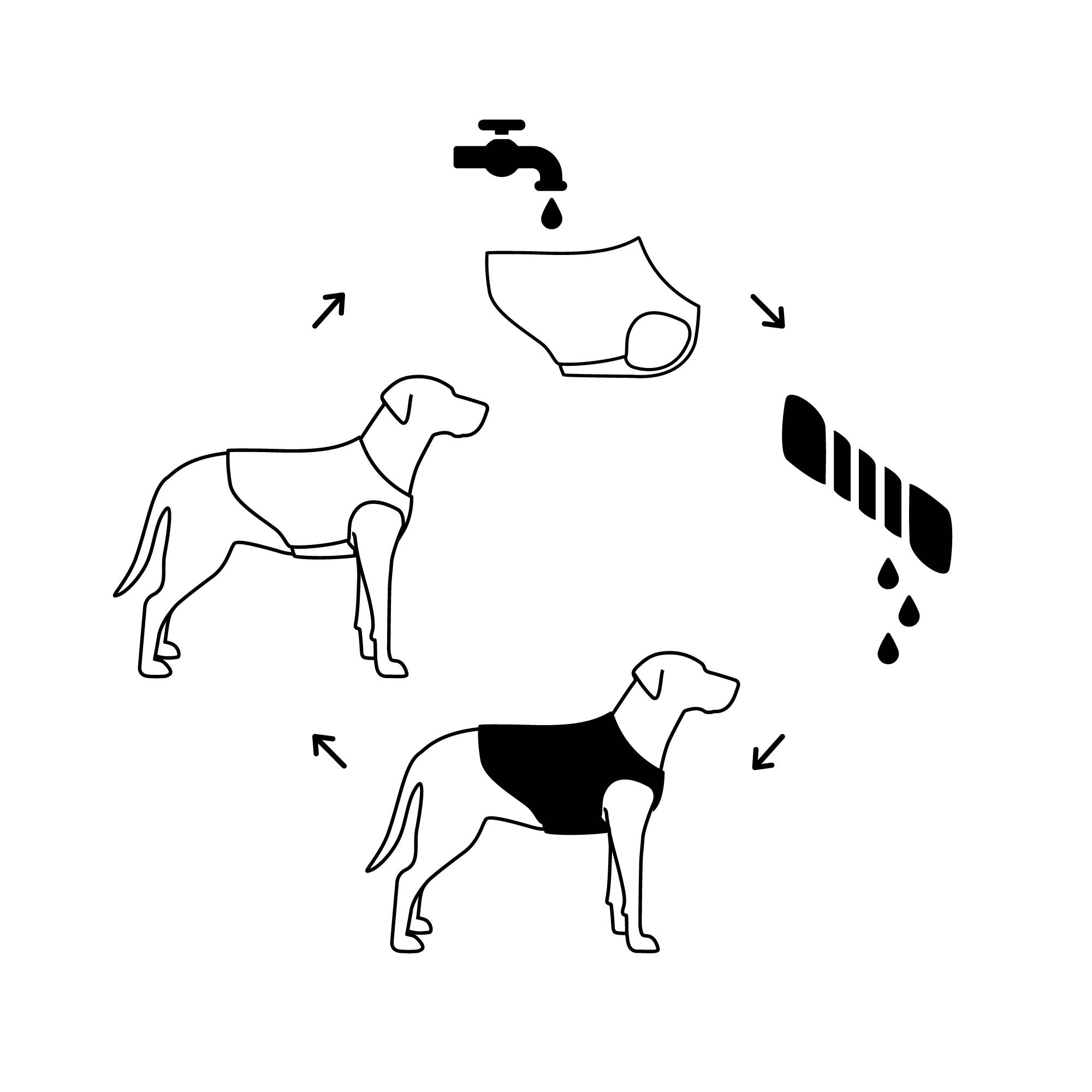 GF PET® Elasto-Fit® ICE-VEST® Aqua– Dog Cooling Vest with COOLFRESH™ Tech
