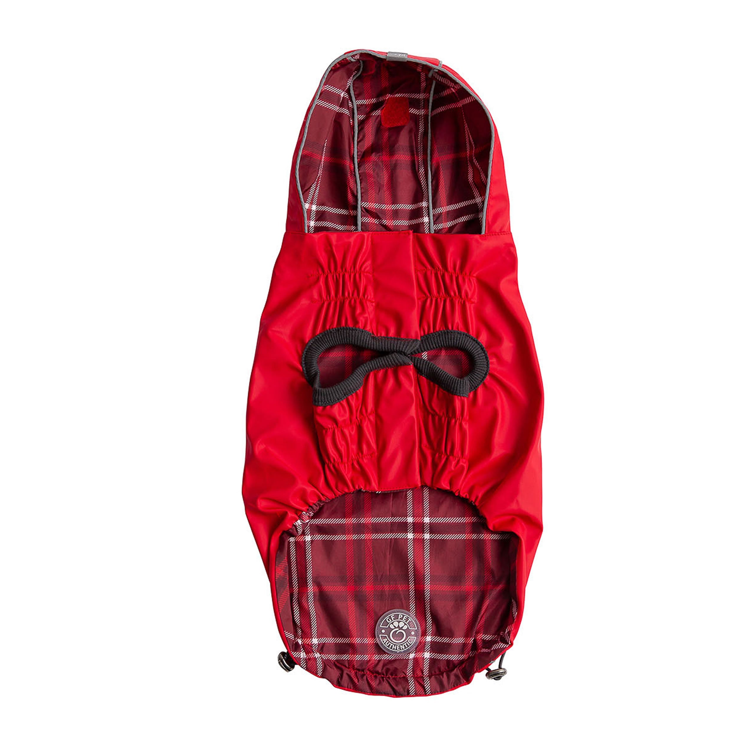 GF PET® Elasto-FIT® Reversible Waterproof Dog Raincoat – Red