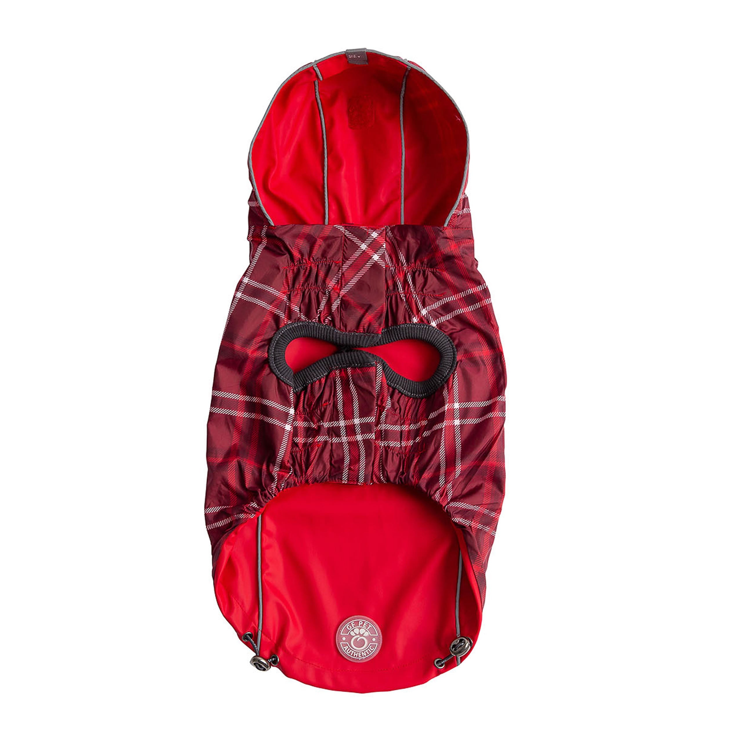 GF PET® Elasto-FIT® Reversible Waterproof Dog Raincoat – Red