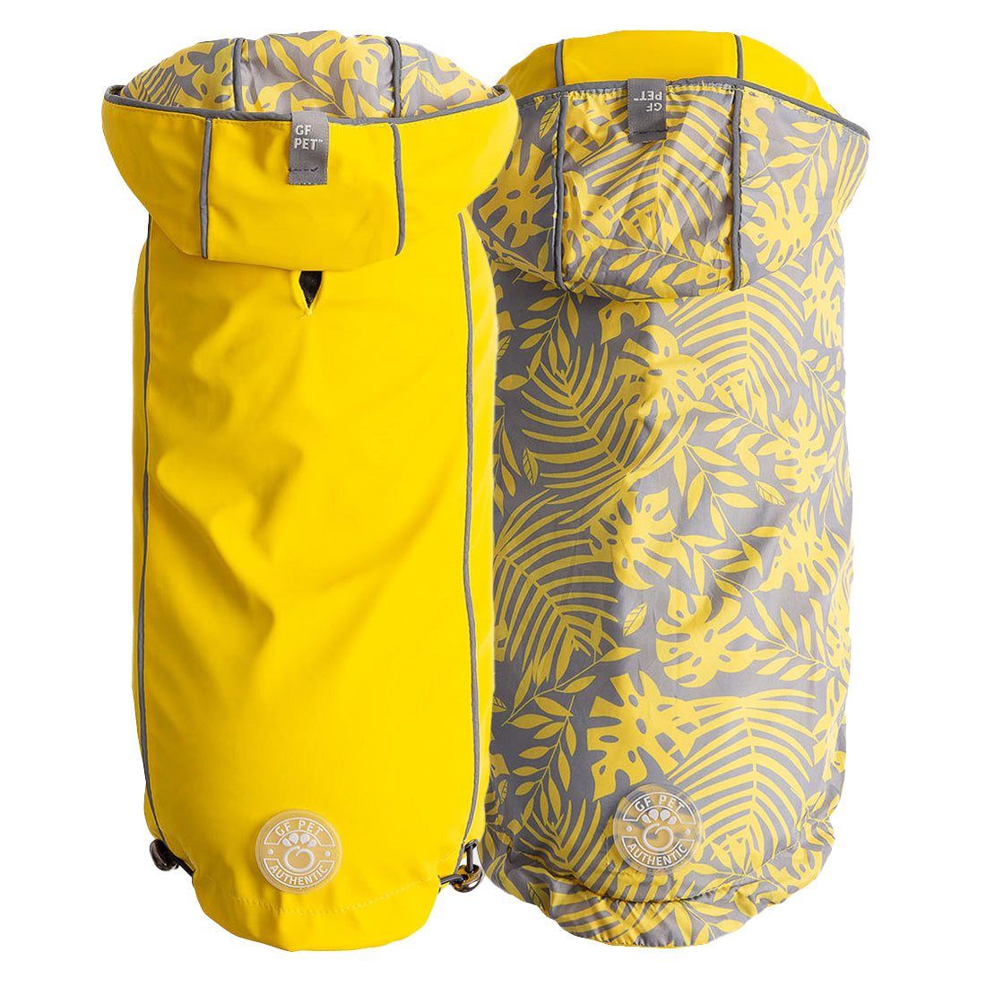 GF PET® Elasto-FIT® Reversible Waterproof Dog Raincoat - Yellow