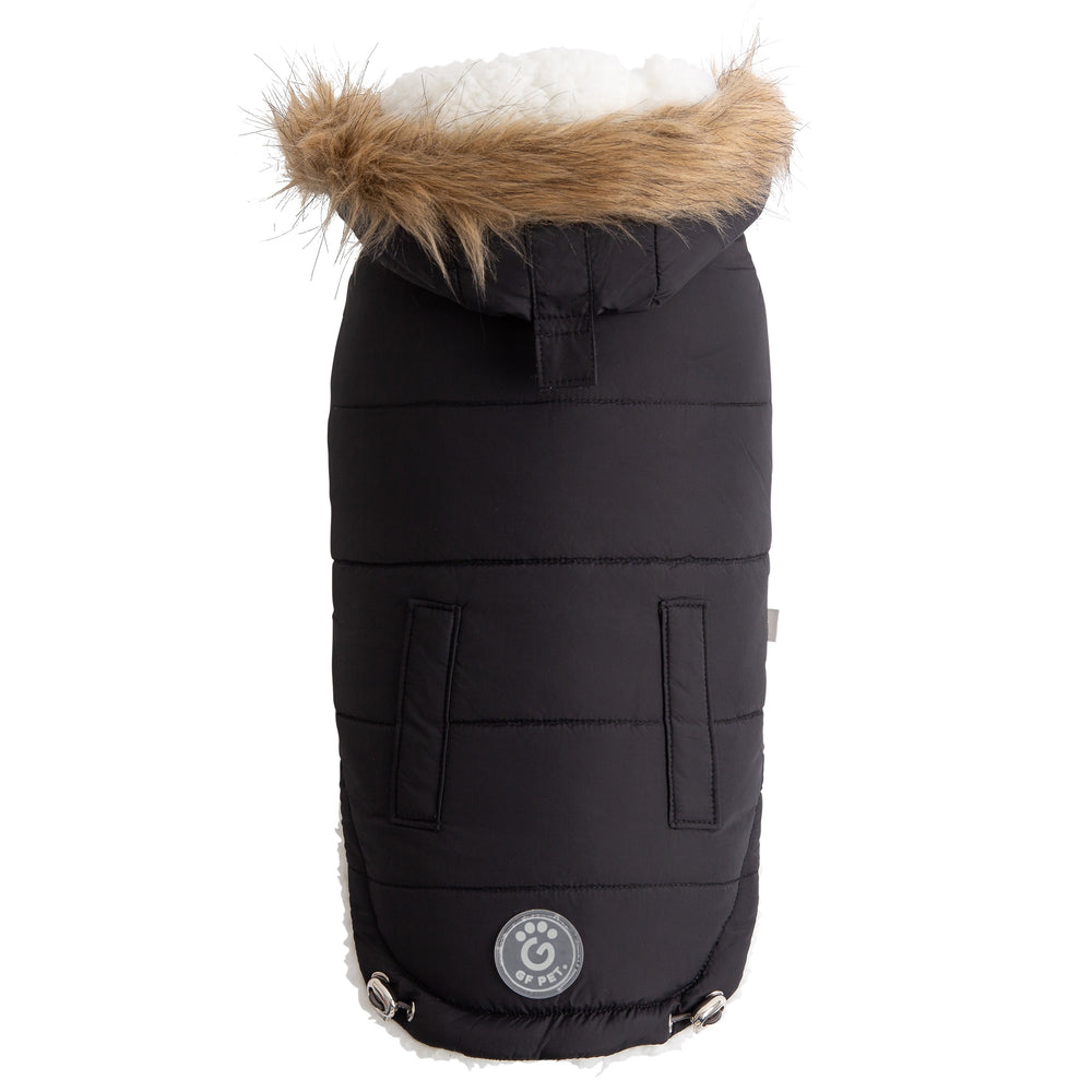 GF PET® Urban Dog Parka – Water-Resistant Winter Coat with Elasto-Fit® - Black