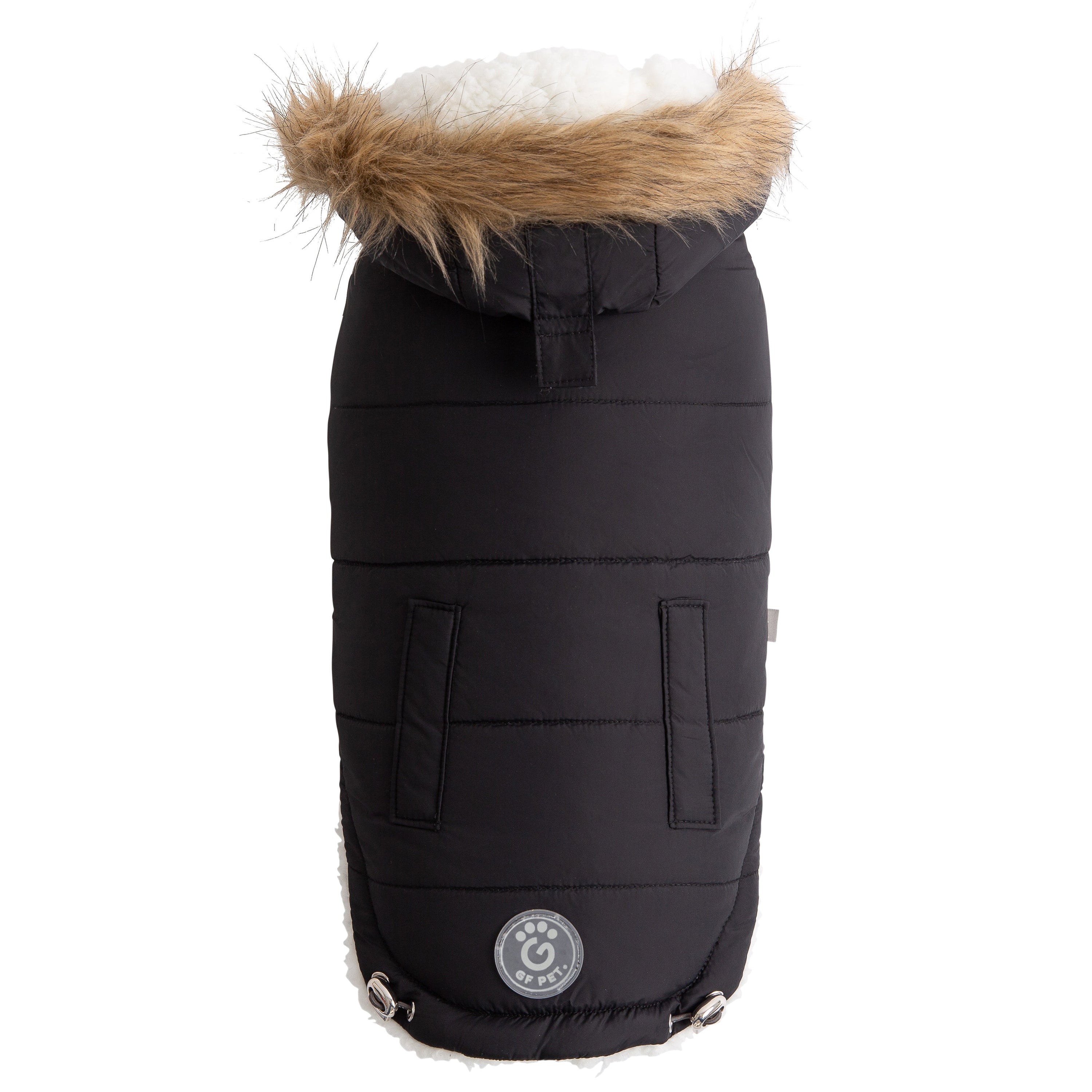 GF PET® Urban Dog Parka – Water-Resistant Winter Coat with Elasto-Fit® - Black