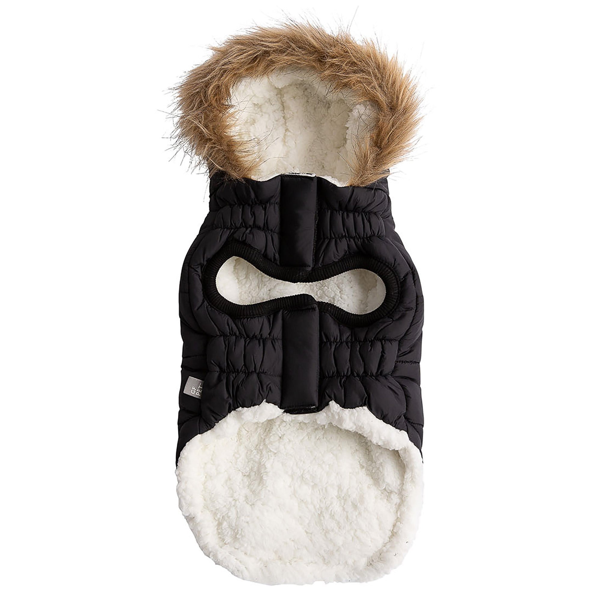 GF PET® Urban Dog Parka – Water-Resistant Winter Coat with Elasto-Fit® - Black