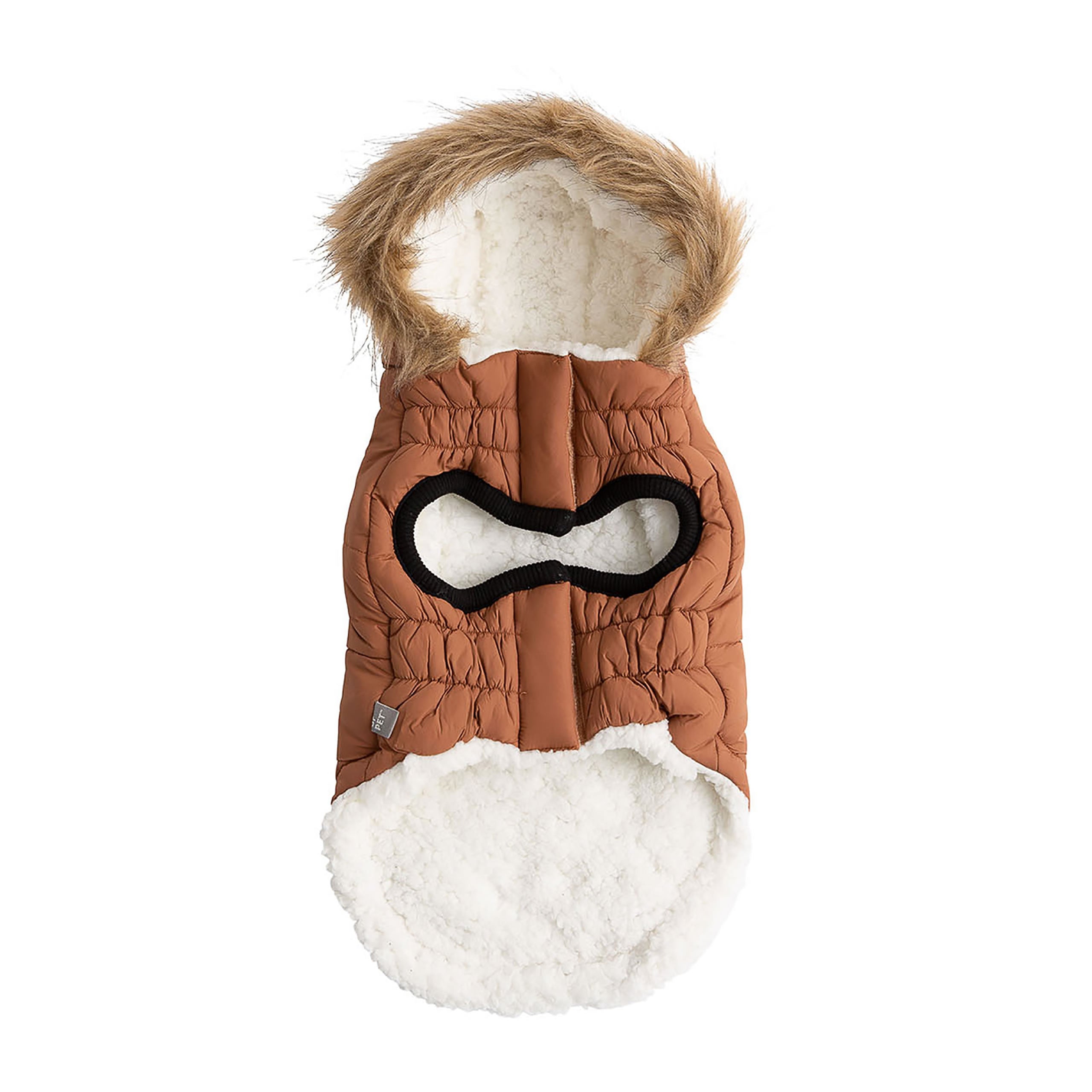 GF PET® Urban Dog Parka – Water-Resistant Winter Coat with Elasto-Fit® - Caramel