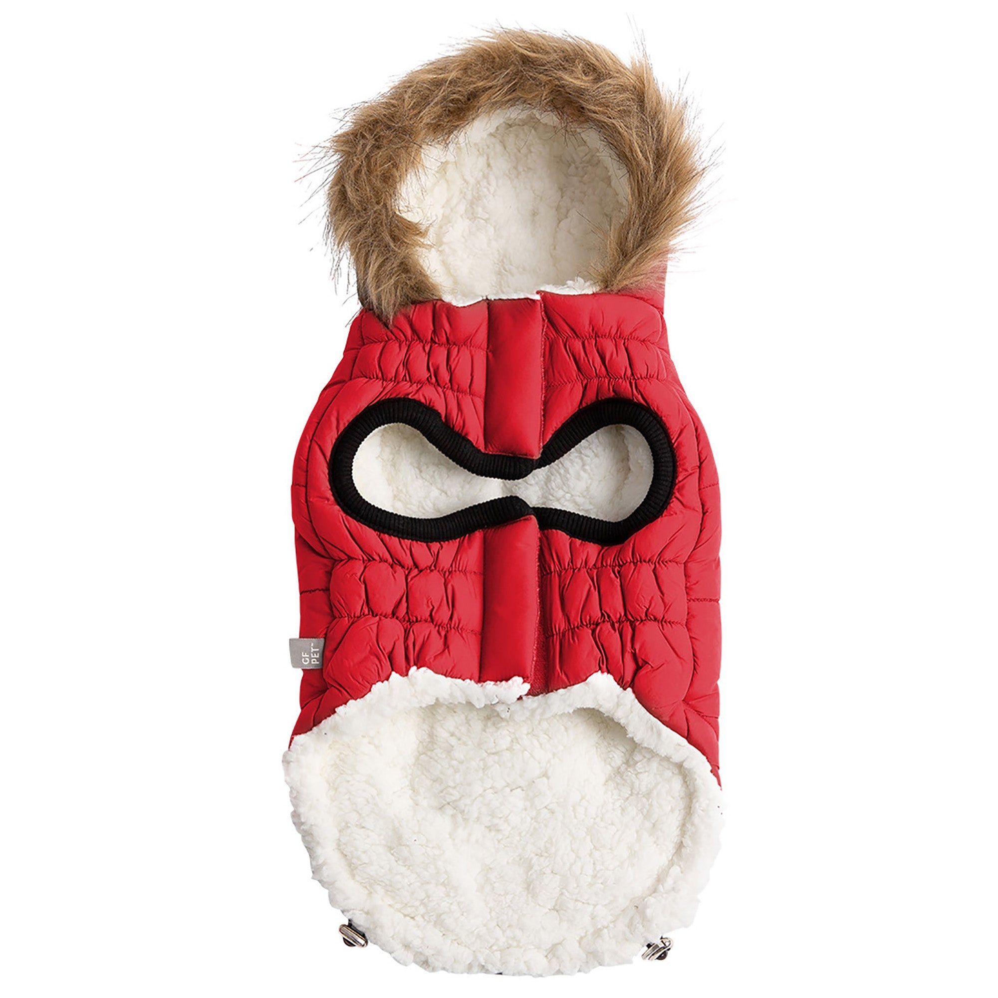 GF PET® Urban Dog Parka – Water-Resistant Winter Coat with Elasto-Fit® - Red