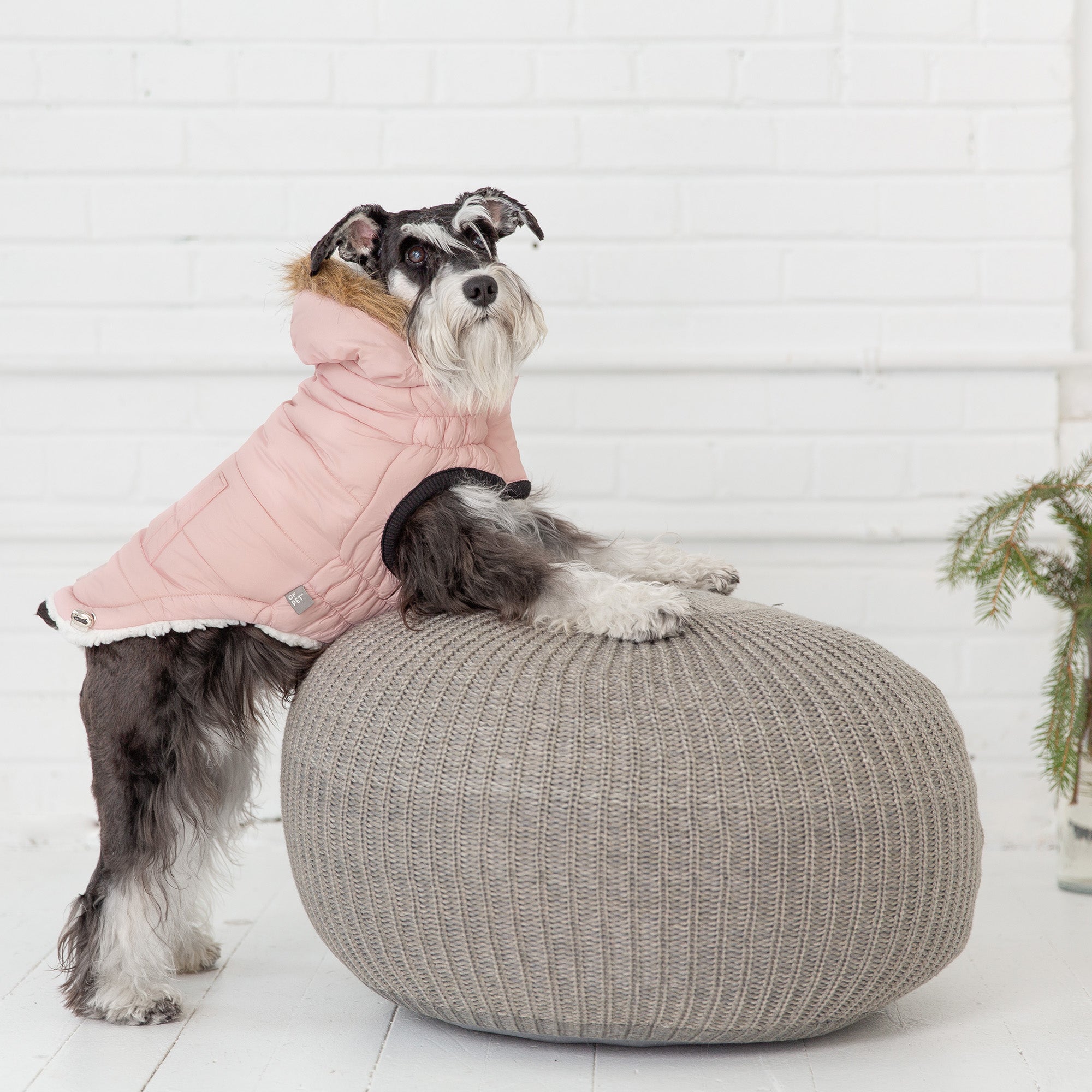 GF PET® Urban Dog Parka – Water-Resistant Winter Coat with Elasto-Fit® - Pink