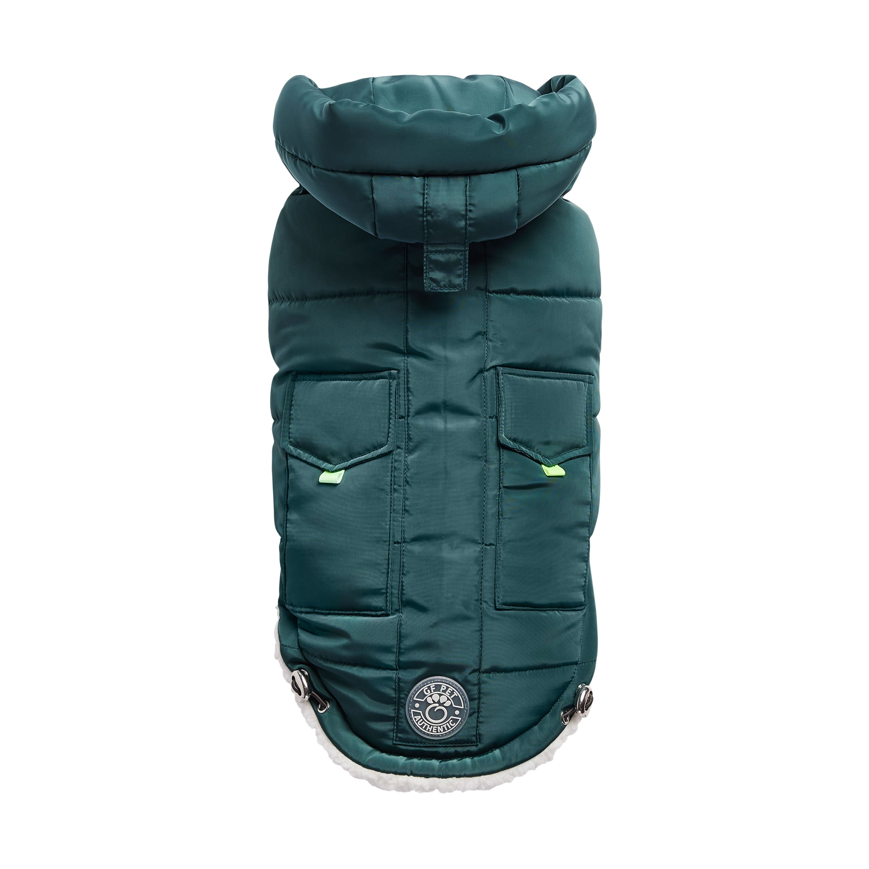 GF PET® Elasto-FIT® Puff Parka – Teal, Water-Repellent & Ultra-Warm Dog Coat