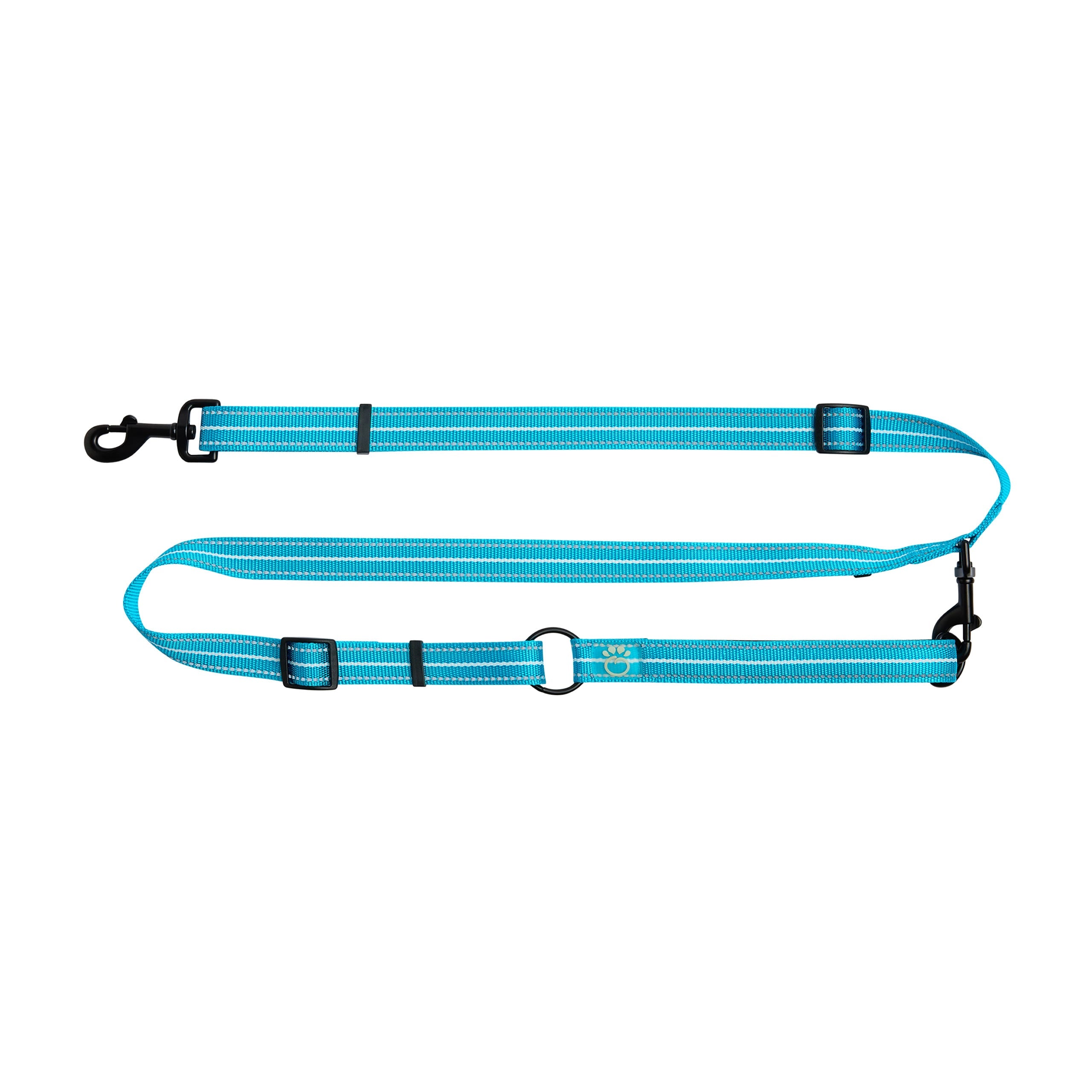 GF PET® Reflective EEZY-6® 6-in-1 Dog Leash – High-Visibility & Versatile Design (Blue)