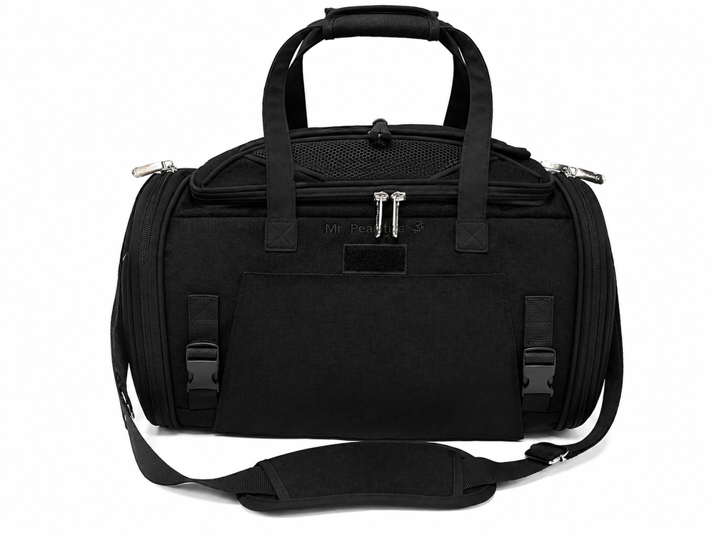 Mr. Peanut’s Gold Series Expandable Pet Carrier – Airline Compliant Soft-Sided Travel Bag for Small Dogs & Cats