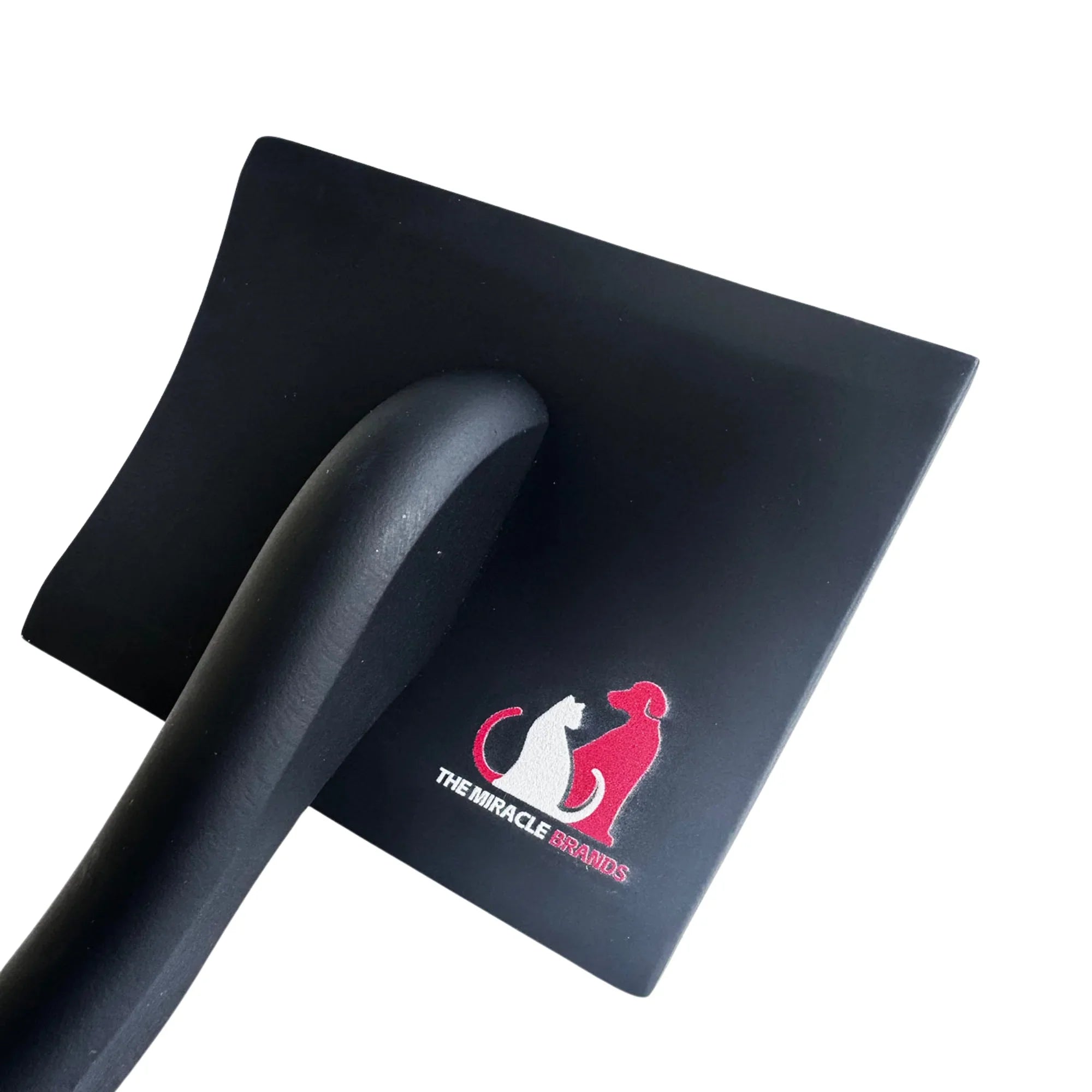 The Miracle Brands Pet Slicker Brush – Long Pin Grooming Brush with Wooden Handle (Black)