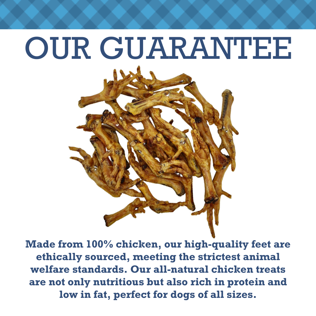 Country Living Chicken Feet Dog Treats – Natural Crunchy Joint Support Chews (20-Pack)
