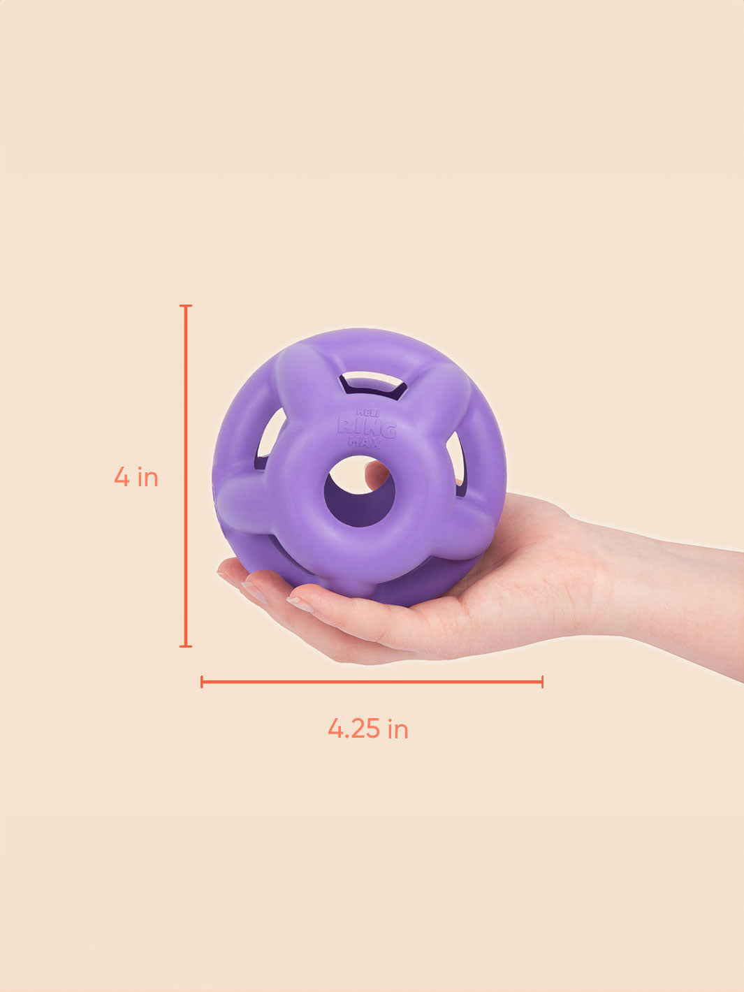 Yomp Heli Ring MAX Dog Toy – Durable Hollow Ball for Fetch & Tug