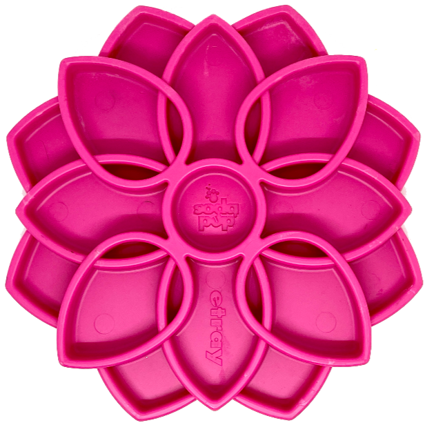 SodaPup Mandala Slow Feeder for Dogs – Enrichment Lick Mat & Puzzle Feeding Tray