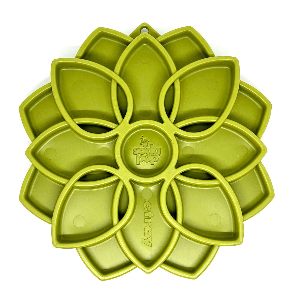 SodaPup Mandala Slow Feeder for Dogs – Enrichment Lick Mat & Puzzle Feeding Tray