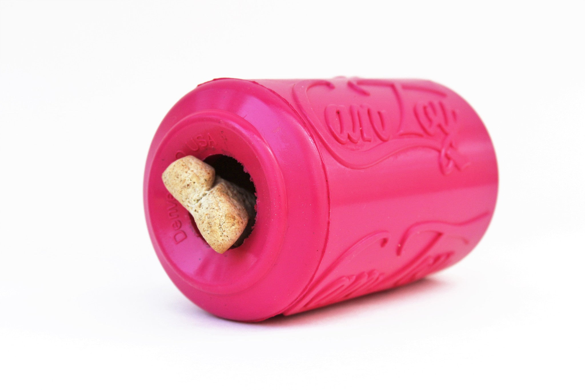 SodaPup Puppy Can Rubber Chew Toy & Treat Dispenser – USA-Made Teething & Enrichment Toy for Puppies