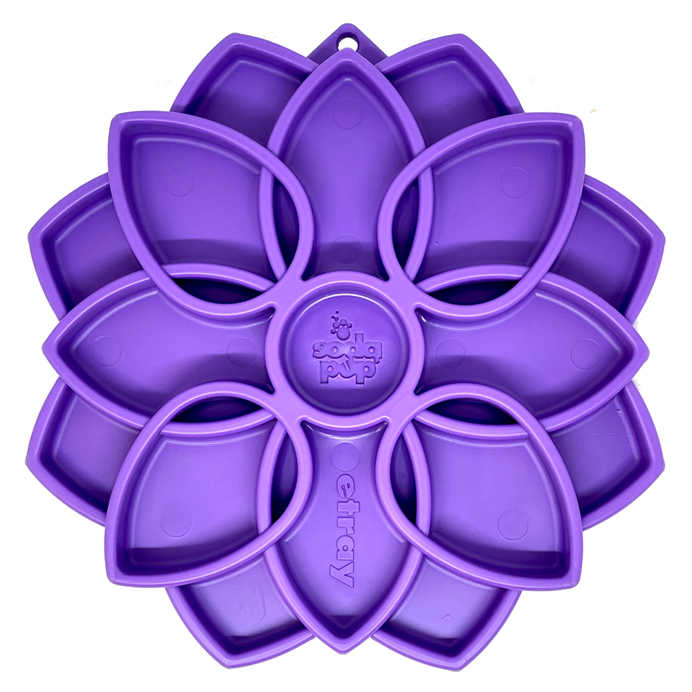 SodaPup Mandala Slow Feeder for Dogs – Enrichment Lick Mat & Puzzle Feeding Tray