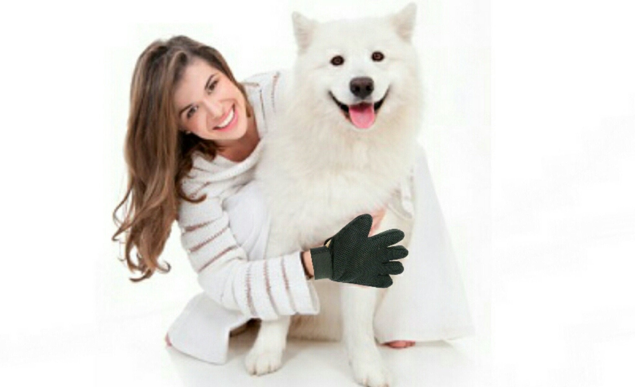 Mr. Peanut’s 2-Pack Pet Grooming Gloves with 259 Silicone Pins
