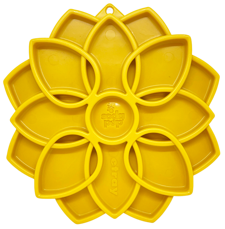 SodaPup Mandala Slow Feeder for Dogs – Enrichment Lick Mat & Puzzle Feeding Tray