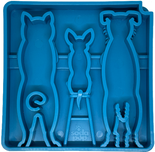 SodaPup Waiting Dogs eTray Slow Feeder – Enrichment Lick Mat & Puzzle Feeding Tray for Dogs
