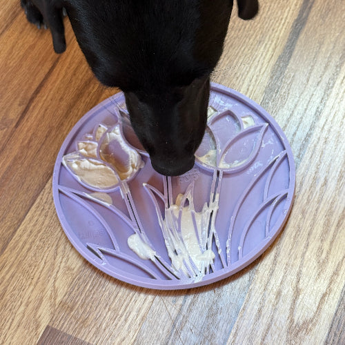 SodaPup Tulip Dog Lick Mat with Suction Cups – Slow Feeder, Enrichment & Anxiety Relief for Dogs