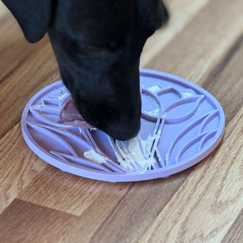 SodaPup Tulip Dog Lick Mat with Suction Cups – Slow Feeder, Enrichment & Anxiety Relief for Dogs