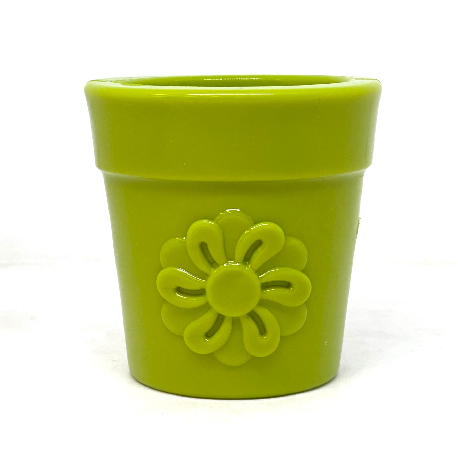 SodaPup Flower Pot Treat Dispenser for Dogs – Durable Rubber Enrichment Toy for Power Chewers