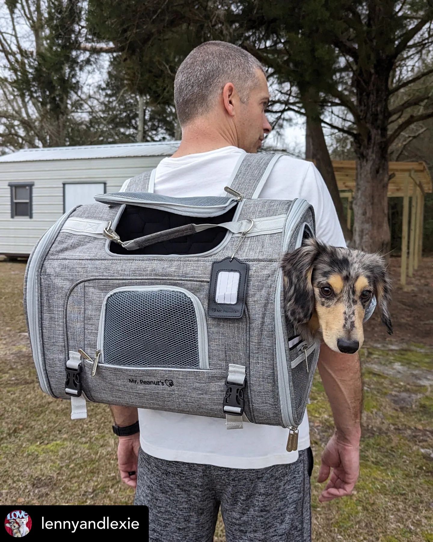 Mr. Peanut’s Monterey Series Horizontal Backpack Pet Carrier – Airline Approved & Travel Ready