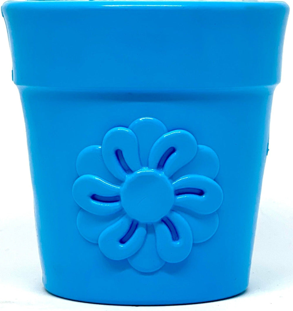 SodaPup Flower Pot Treat Dispenser for Dogs – Durable Rubber Enrichment Toy for Power Chewers