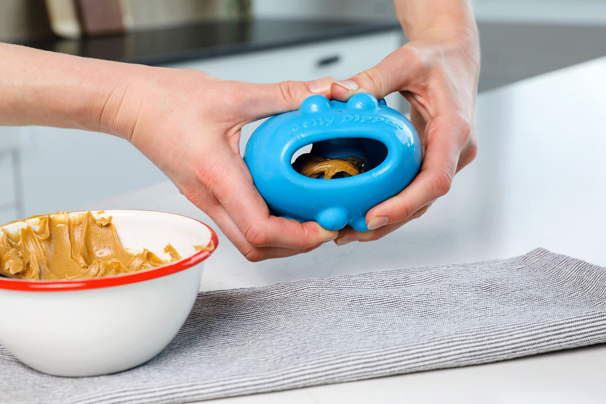 Jolly Dipper™ Treat Dispensing Dog Toy by Jolly Pets – Durable Chew, Lick & Bounce Fun for All Breeds