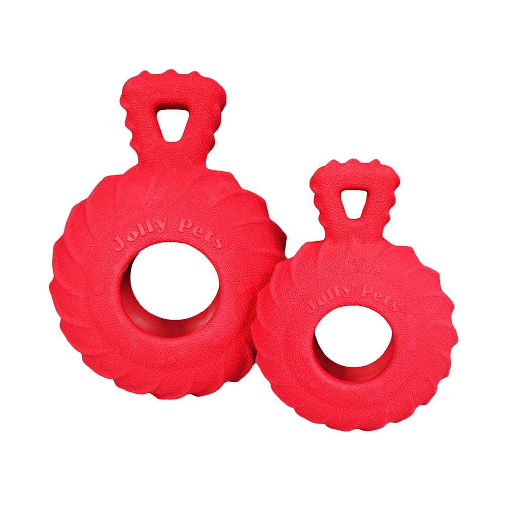 Jolly Pets Tuff Treader Durable Dog Chew Toy – Treat-Stuffable, Tough Rubber for Aggressive Chewers