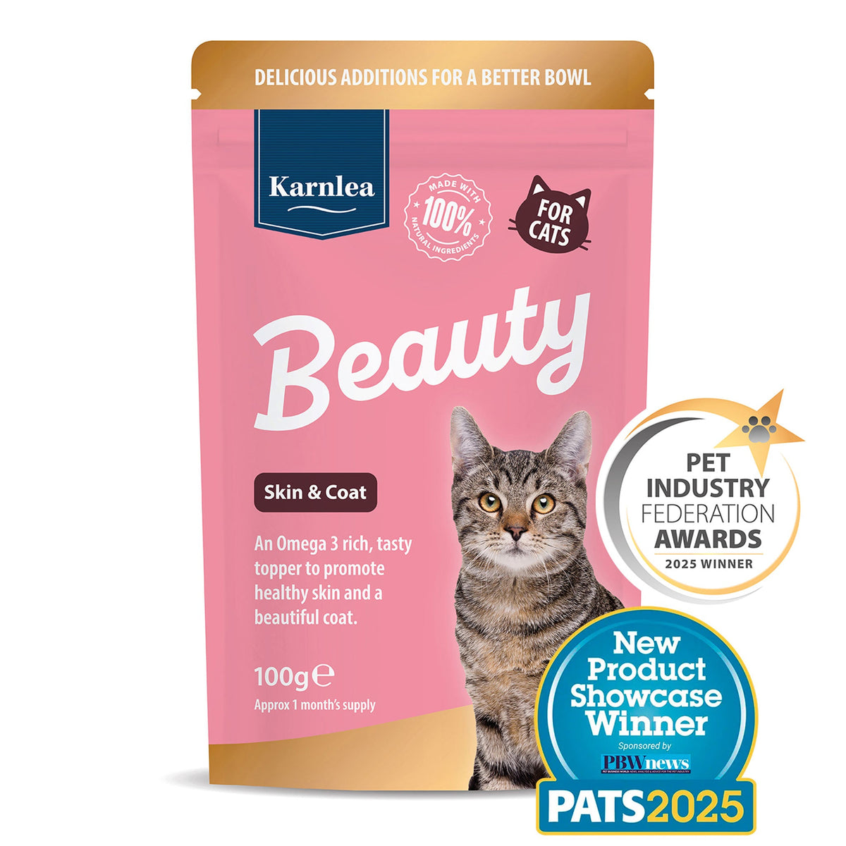 Beauty Omega-3 Skin & Coat Supplement & Food Topper for Cats