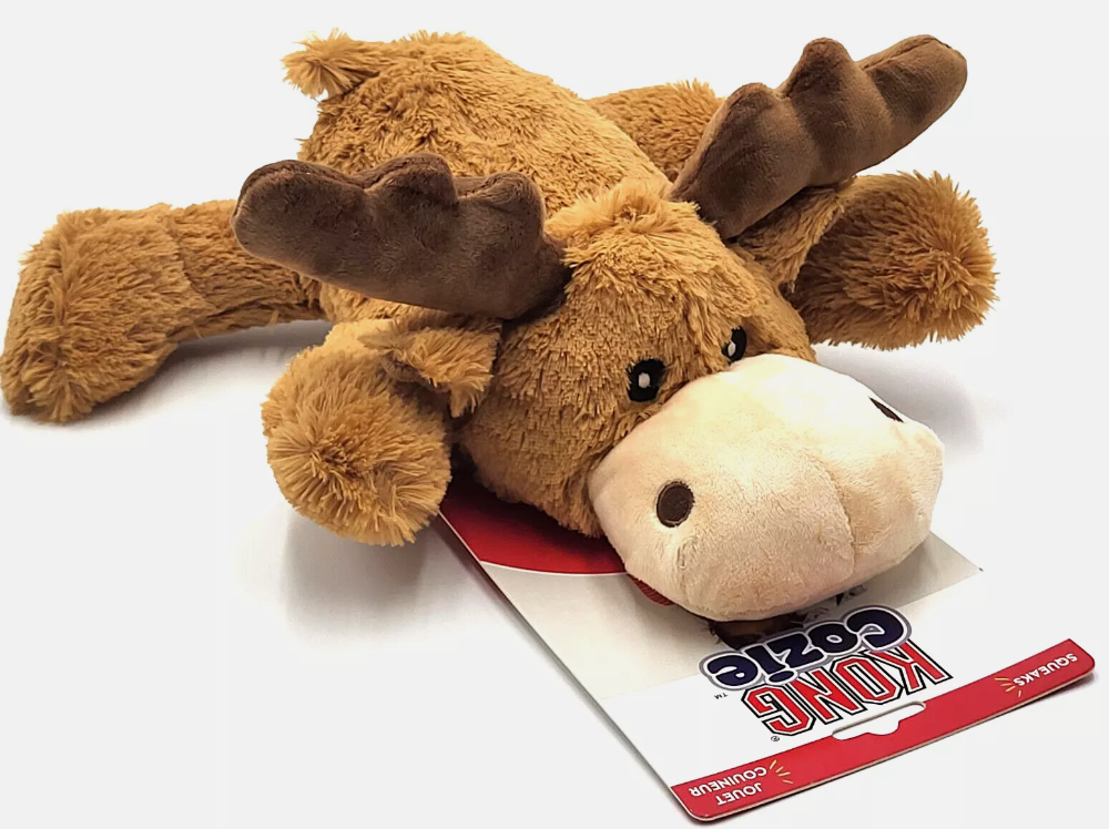 KONG Cozie Marvin Moose XL - Soft and Cuddly Plush Toy for Dogs