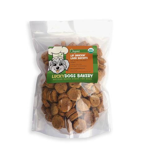 Lucky’s Organic Chicken Liver Dog Biscuits – Lip Smackin’ Good!