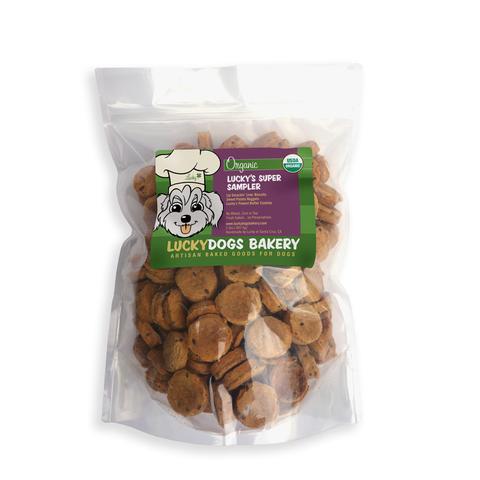 Lucky’s Organic Super Sampler – Triple-Flavor Dog Treat Variety Pack