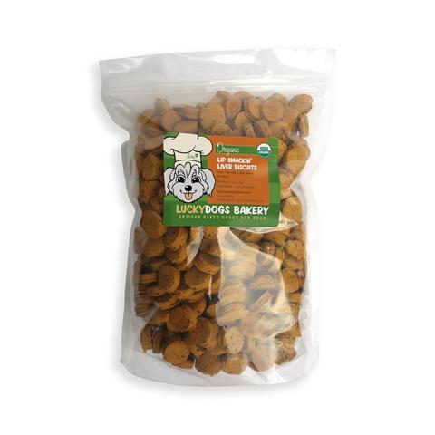 Lucky’s Organic Chicken Liver Dog Biscuits – Lip Smackin’ Good!