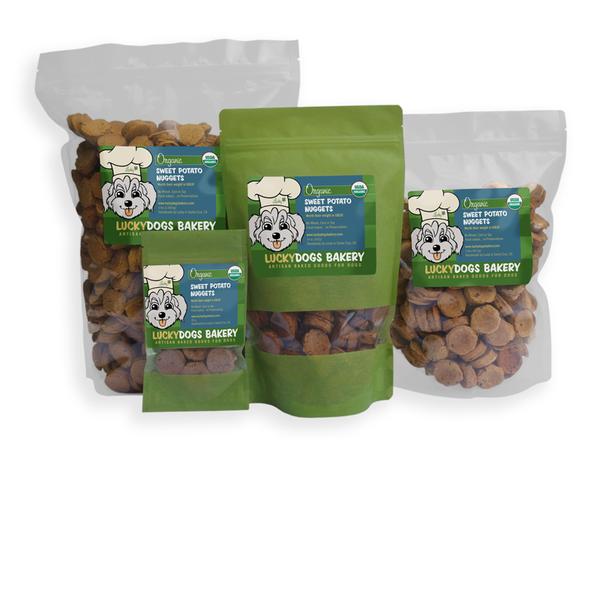 Lucky’s Sweet Potato Nuggets – Organic Fresh-Baked Dog Treats with Yams