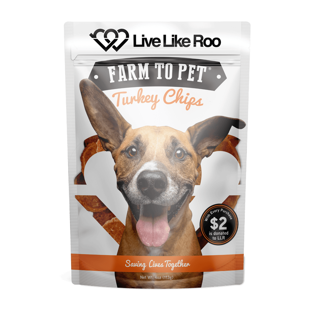 Live Like Roo Turkey Chips – Healthy Dog Treats That Support Canine Cancer Care