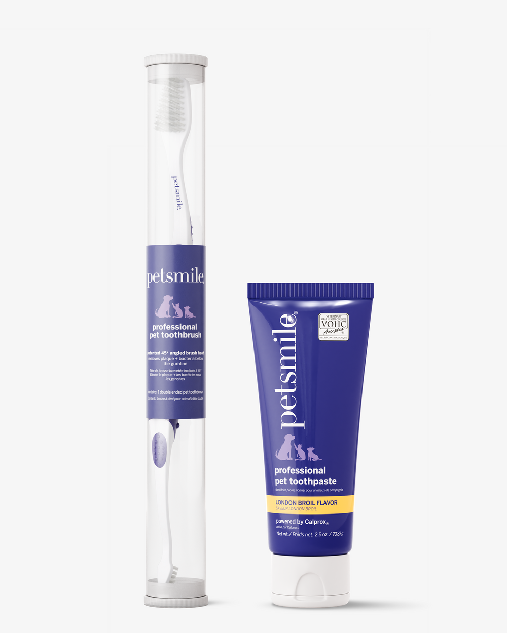 Petsmile® London Broil(Small) & Professional Pet Toothbrush – Vet-Approved Dental Kit