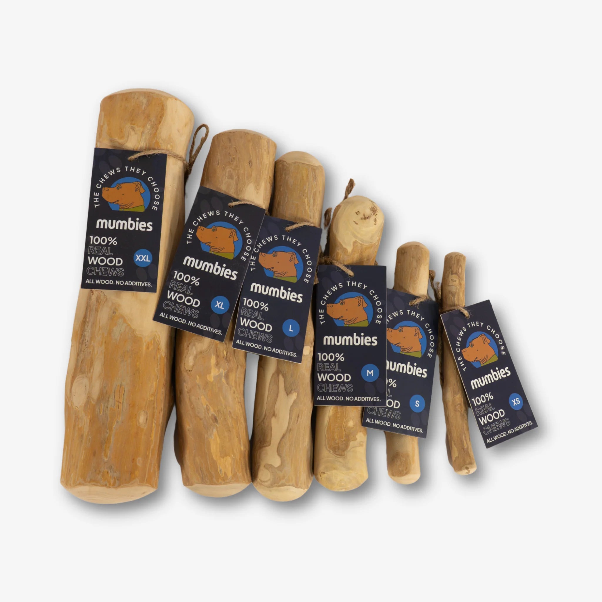Mumbies Coffee Tree Wood Chew – Safe, Splinter-Resistant Natural Dog Chew
