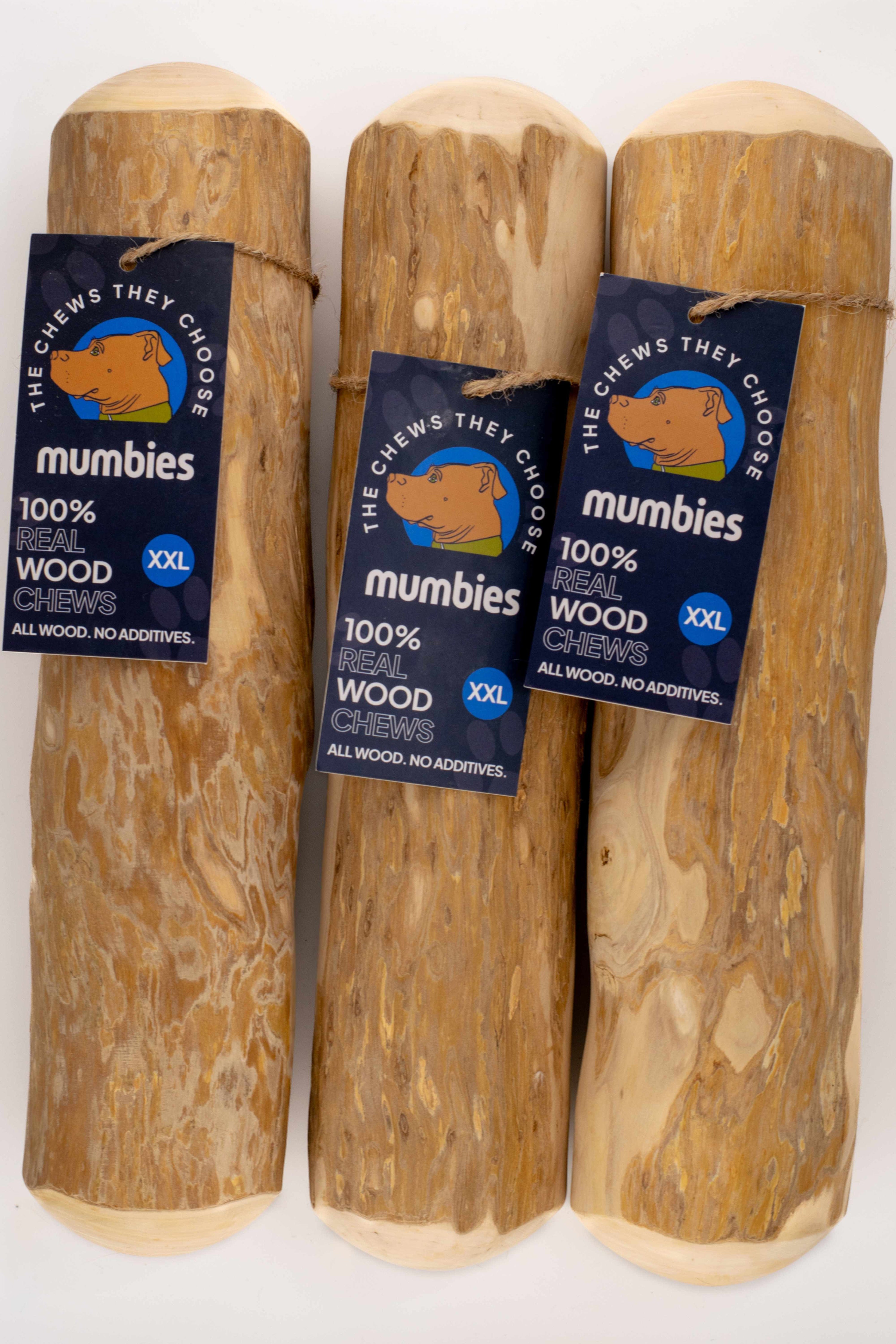 Mumbies Coffee Tree Wood Chew – Safe, Splinter-Resistant Natural Dog Chew