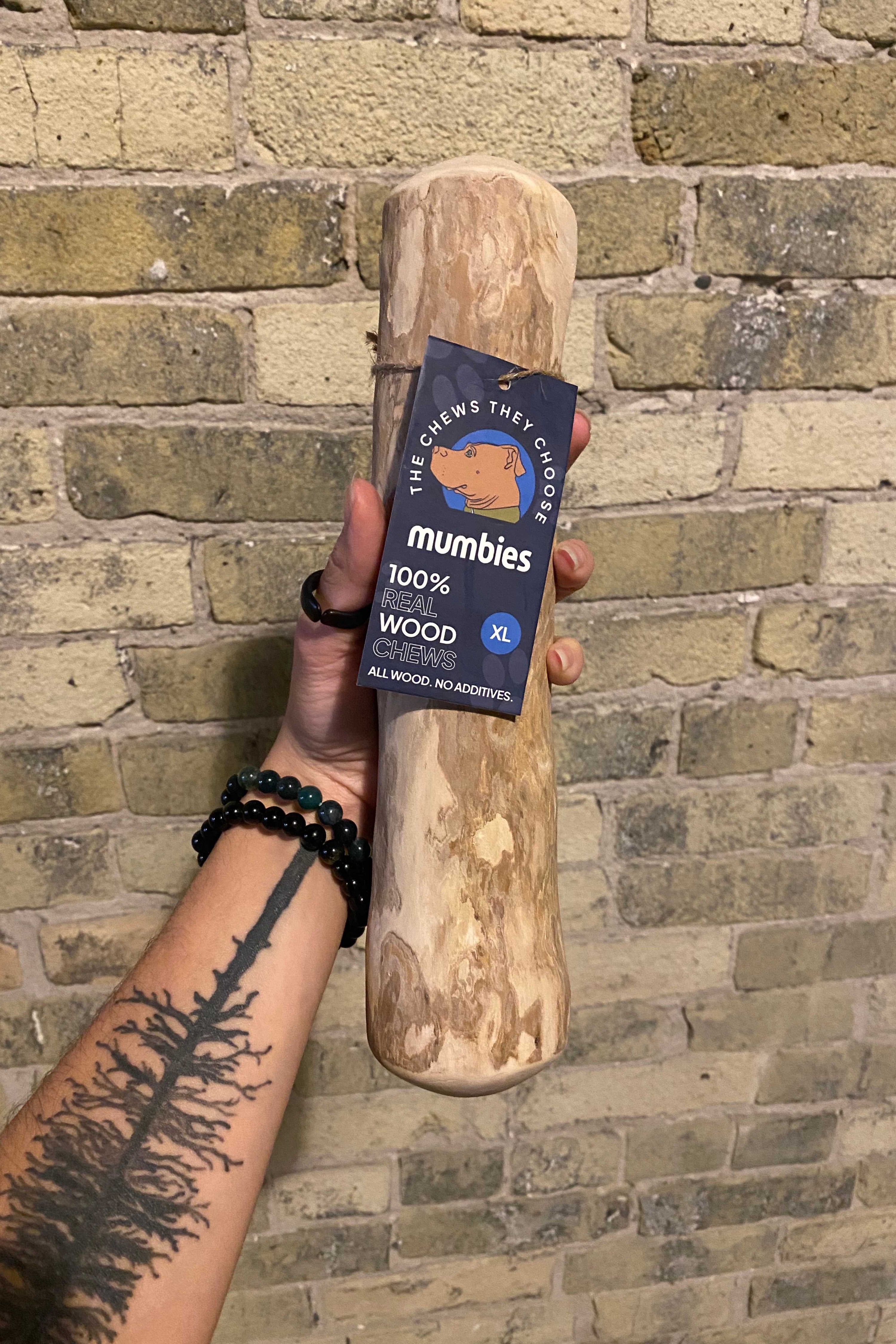 Mumbies Coffee Tree Wood Chew – Safe, Splinter-Resistant Natural Dog Chew